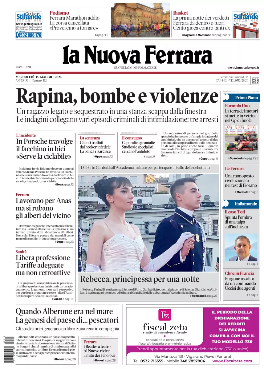 Prima-pagina-nuova ferrara-oggi-edizione-del-2024-05-15